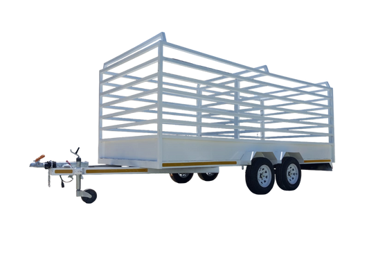 4 Meter Doubbel axle 3000 KGS Live stock Trailer
