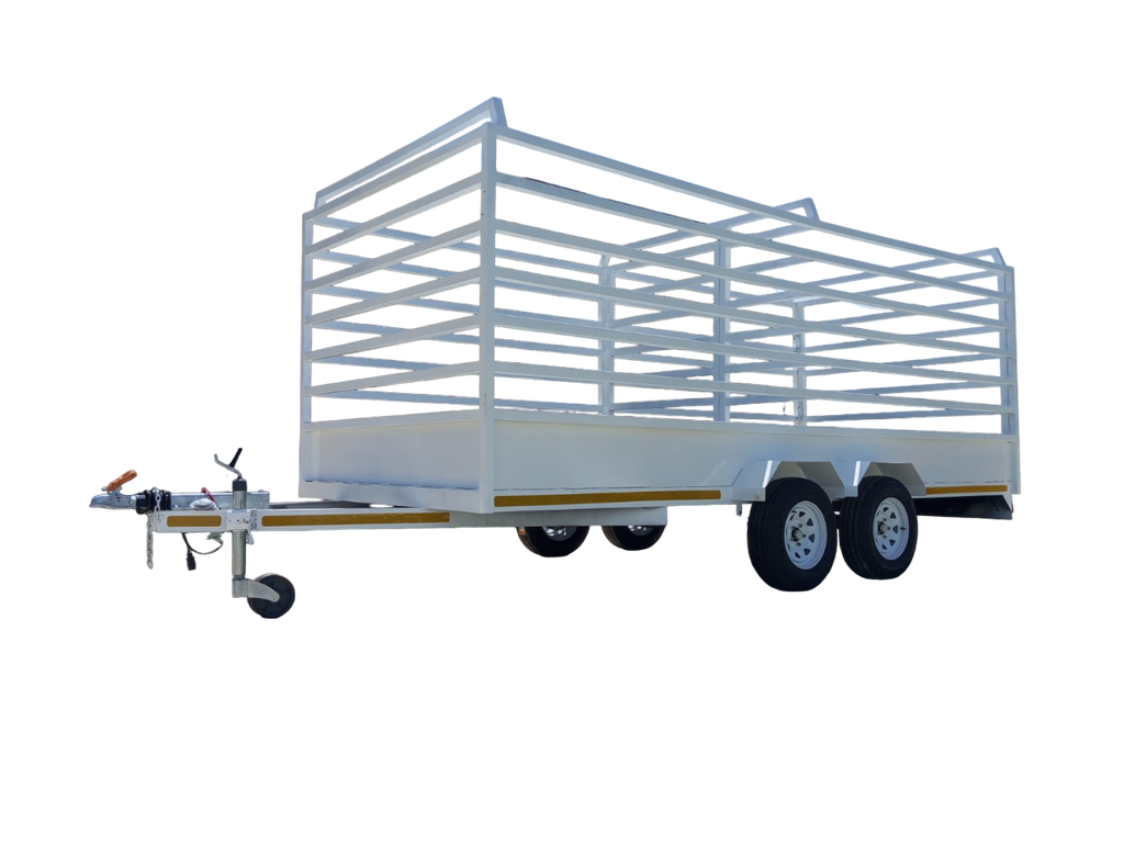 4 Meter Doubbel axle 3000 KGS Live stock Trailer